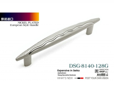 (4 pieces/lot) 128mm Luxury Zinc Alloy Drawer Handles& Cabinet Handles &Drawer Pulls & Cabinet Pulls, DSG-8140-G-128