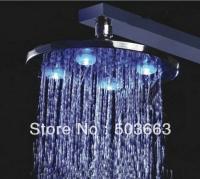 10''LED faucet bathroom chrome shower head b8106 brass chrome plated bathroom shower head [Shower Head 2436|]
