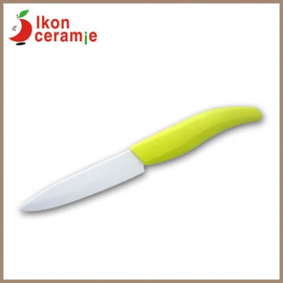 China Ceramic Knives,4 inch 100% Zirconia Ikon Ceramic Fruit Knife.(AJ-4001W-AY)