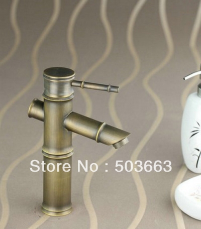 Classic Antique brass Bathroom Faucet Basin Sink Spray Single Handle Mixer Tap S-869 [Antique Brass Faucets 22|]