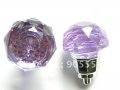 D45mmxH54mm Free shipping purple crystal glass cabinet knob