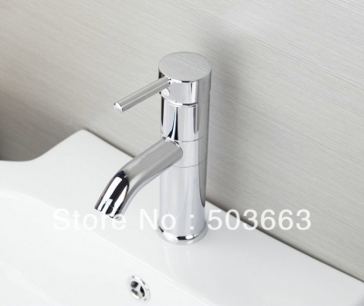 Luxury 1 Handle Deck Mounted Bathroom Basin Swivel Spout Faucet Mixer Taps Vanity Chrome Faucet L-6064 [Bathroom faucet 691|]