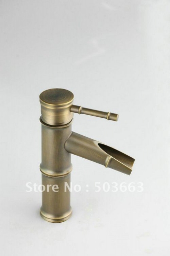 NEW Small Waterfall Bathroom Antique Brass Faucet Kitchen Basin Sink Mixer Tap CM0128