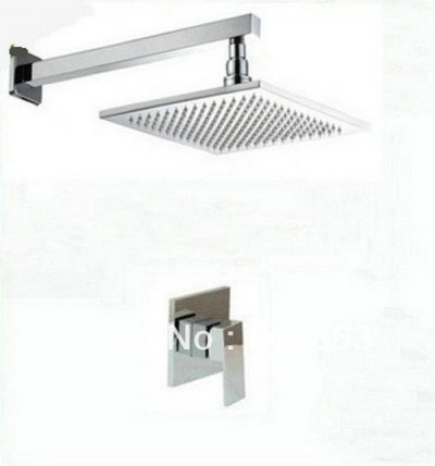 New 8 " Shower Head 40cm Shower Arm control Valve Together 4 Confortable Shower Faucet With Handy Unit Tap S-538 [Shower Faucet Set 2376|]