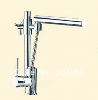 New Style Pull out Brass Chrome Kitchen Faucet Mixer Tap 8548H