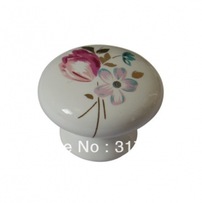 Round circle ring ceramic handle kitchen threaded Handle and knob Cabinet cheap price wholesale and retail N09