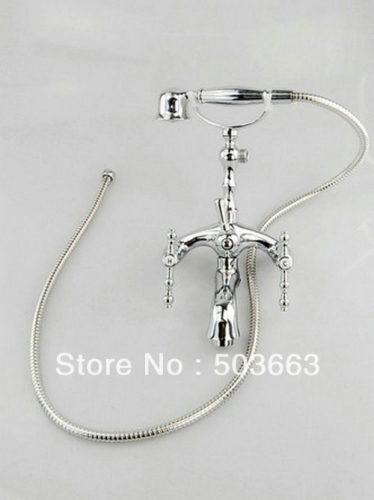 Wholesale Chrome Telephone Faucet Wall Mounted Bathtub Mixer Tap S-616