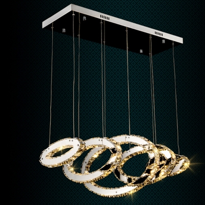 brief sytle modern led chandelier crystal lighting lustres living room dinning room lamps [led-chandelier-5354]