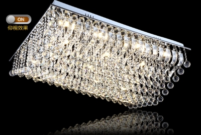 crystal modern chandelier led light l80*w40*h30cm lustres living room chandelier [modern-crystal-chandelier-5064]