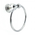 crystal towel ring wall mounted european style chrome decorative towel hanger bathroom accessories