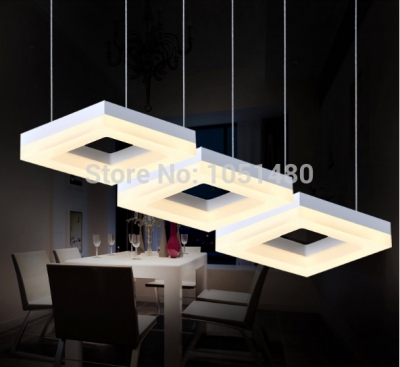 flush mount 3 lights modern pendant led chandelier light fixtures for dinning room /bedroom/shop/bar