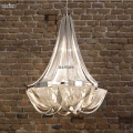 french empire chain chandelier light fixture long chain hanging suspension lustre lamp chain light