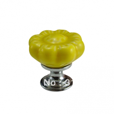 good style flower ceramic knob wholesale and retail shipping discount 50pcs/lot PB18-PC
