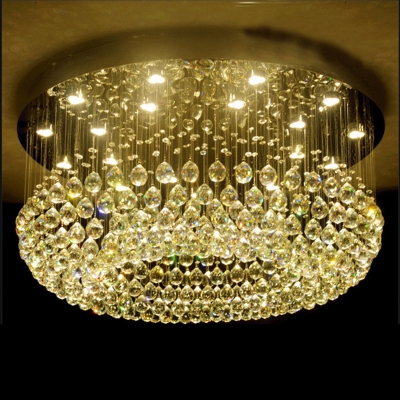led crystal celling light living room lamp el project lobby flush mount ceiling lamps lighting fixtures