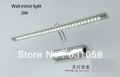 modern 5w 400mm wall mounted stainless steel bathroom bedroom cabinet mirror light wall lamps 85-265v with switch