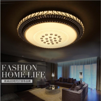 modern led ceiling light crystal flush mounted metal acrylic led light for living bed room office light
