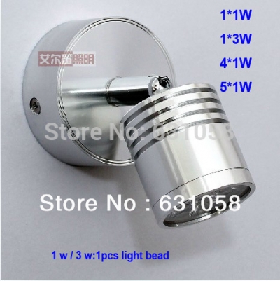 modern wall lamp 1w/3w/4w/5w mirror lights high power led aluminum 110v / 220v bedside reading lamps energy saving [led-mirror-lights-3660]