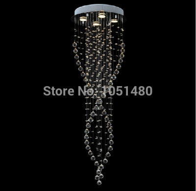 most popular crystal flushmount chandeliers modern lamps dia400*h1200mm [modern-crystal-chandelier-5195]