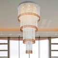 new luxury crystal modern chandeliers cristal lampe long k9 lighting fixture stairwell chandelier