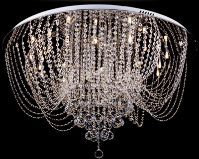 promotion s new big crystal chandeliers lighting fixture , dia80*h50cm luxury living room lights