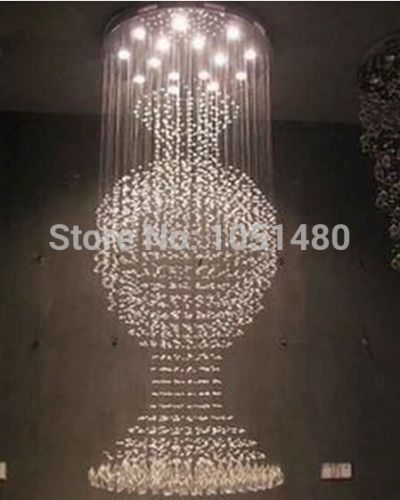 promotion s new big light modern chandelier crystal lamp home lighting dia800*h2500mm [modern-crystal-chandelier-5048]