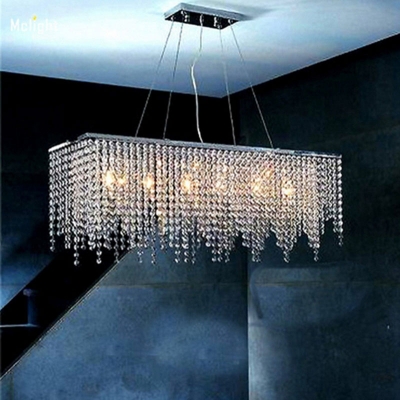 rectangle crystal pendant light fitting/ lamp/ lighting fixture for dining room, bedroom mcp0524