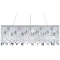 s modern rectangular chandeliers crystal lamp l100*w20*h35cm dinning room light fixtures