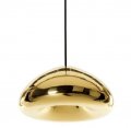 tom dixon void light copper brass, gold, silver bowl glass pendant light lamp diameter 15cm hight 10cm
