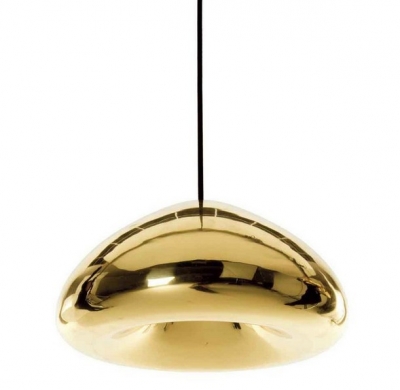 tom dixon void light copper brass, gold, silver bowl glass pendant light lamp diameter 15cm hight 10cm