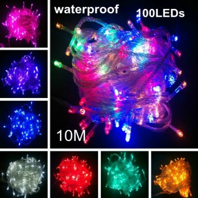 waterproof led string light, ac110-220v, 10m/set , inlude plug , 8 changeable mode [led-lighting-6418]