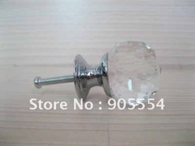 10pcs/lot D30mmxH43mm Free shipping K9 crystal glass drawer knobs