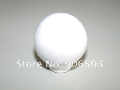 12pcs lot free shipping\Porcelain white circular cabinet knob\porcelain handle\porcelain knob