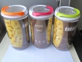 1pcs Plastic Round seal STORAGE CONTAINERS Nuts Biscuit Suger,tea, Canisters FREE SHIPPING