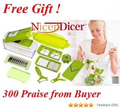 2013 Nicer Dicer Plus As See On TV Multi-Function Kitchen Tools Vegetable Fruit Chopper+1PC Dish Towel Gift Strong Packing
