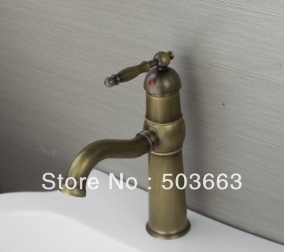 255 mm Tall Design Antique Brass Design Wholesale Bathroom Basin Sink Faucet Vanity Brass Faucet H-024