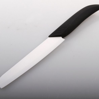 6" Chic Chefs Horizontal Ceramic Knife - White + Black (15.3CM-Blade)