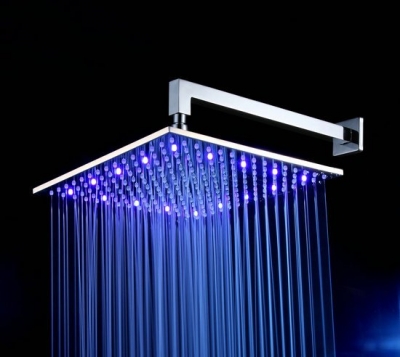 Beautiful Newly 200mm LED Shower Chrome Brass Faucet CM5006