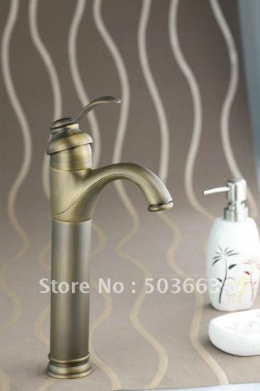 Free Ship NEW Antique Brass Bathroom Faucet Kitchen Basin Sink Mixer Tap CM0140 [Nickel Brushed Faucet 2027|]