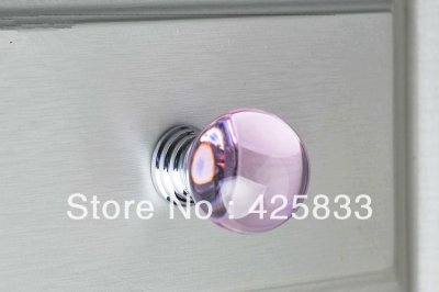K9 Pink Crystal Handles Dresser Knobs Drawer Pulls Kitchen Cabinet Hardware Colorful Cabinet Knobs [Crystal knobs 33|]