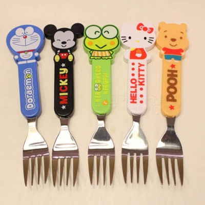 New Arrival Cartoon Spoon And Fork For Children Kids Spoon Novelty Item Cartoon Cutlery 5 Characters