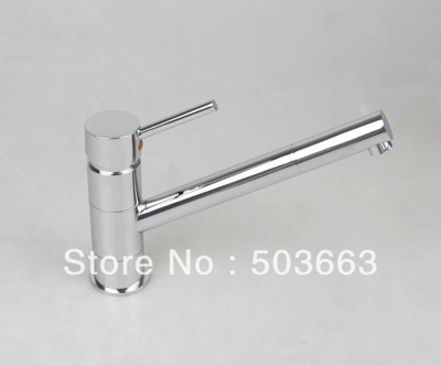 New Design 1 Handle Deck Mounted Bathroom Basin Swivel Spout Faucet Mixer Taps Vanity Chrome Faucet L-6065 [Bathroom faucet 601|]