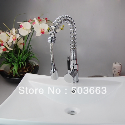 Pull out faucet chrome swivel kitchen sink Tap Mixer brass chrome kitchen faucet L-0109 [Kitchen Faucet 1402|]