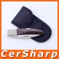 SC'c Stainless Steel Folding Pocket Knife For Camping & Hiking With Nylon Sheath #525BPW-B
