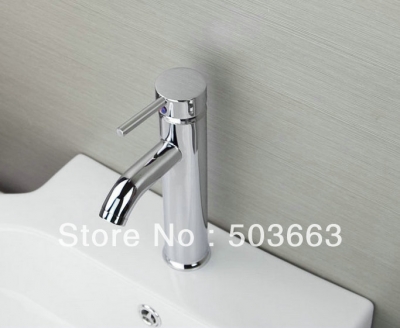 Shine Deck Mounted Shine Chrome Bathroom Basin Sink Waterfall Spout Faucet Vanity Mixer Tap L-6033