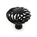 MP45 single hole large round bird-cage shaped black antiqued alloy knob for drawer/cupboard