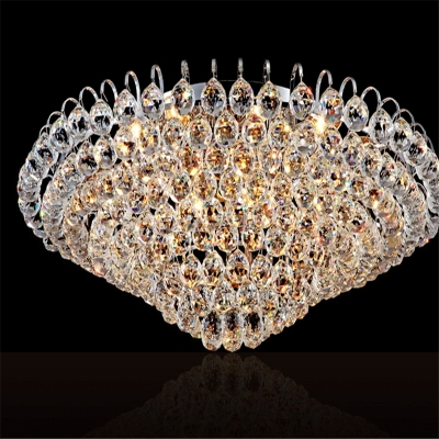 diamond design crystal ceiling light fixture modern lustre crystal light fitting home deco cristal lamp with gold/ silver color