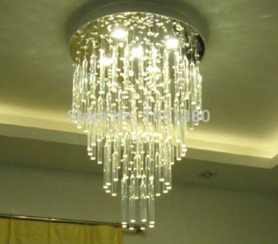 holiday s new flush mount led crystal light, luxury modern crystal chandelier for home/el/restaurant [modern-crystal-chandelier-5196]