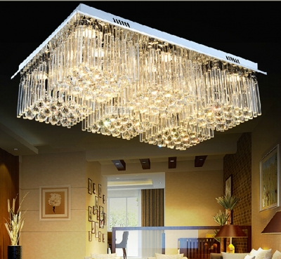modern crystal ceiling lights for living room luminarias para sala plafon led crystal ceiling lamp fixtures for el [modern-crystal-chandelier-5223]
