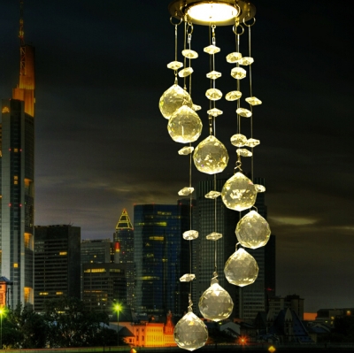 new modern led crystal lamps aisle high power crystal pendant lights dia8.5cm*h31cm [pendant-lights-5539]