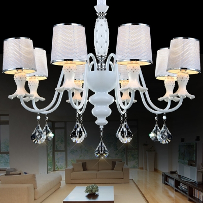 romantic crystal led chandelier for indoor decoration lustre cristal moderno living room pendants chandelier lighting [bedroom-2801]